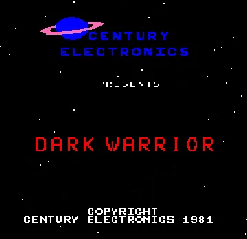 Dark Warrior screen shot title